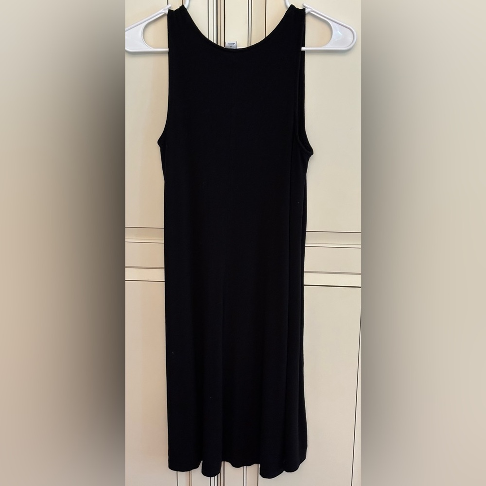 Old Navy Black Halter Midi Dress-size XS